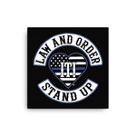 Canvas PATCH OF HONORS LAW AND ORDER STAND UP