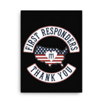 Canvas PATCH OF HONORS FIRST RESPONDERS THANK YOU