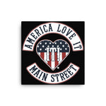 Canvas PATCH OF HONORS AMERICA LOVE IT! MAIN STREET