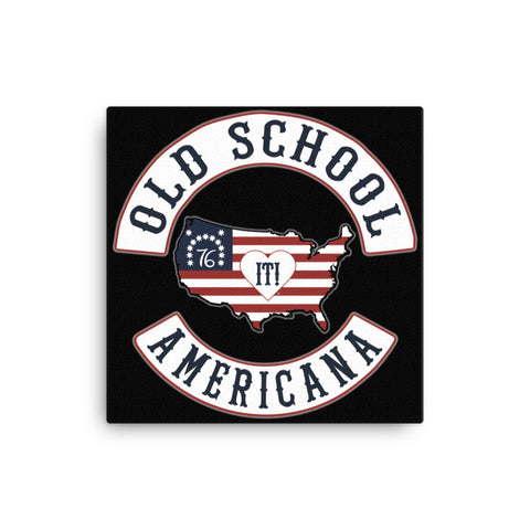 Canvas PATCH OF HONORS OLD SCHOOL AMERICANA