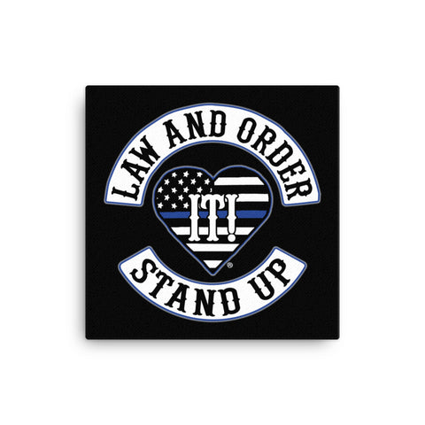 Canvas PATCH OF HONORS LAW AND ORDER STAND UP
