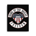 Canvas PATCH OF HONORS HOME OF THE BRAVE FREEDOM