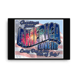 Canvas Greetings From America Love it! Fireworks