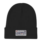 Embroidered Beanie America Love it! License Plate