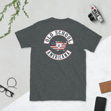 Short-Sleeve Unisex T-Shirt Patch of Honors Old School Americana