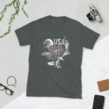 Short-Sleeve Unisex T-Shirt Eagle Star Heart