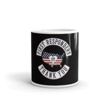 Black glossy mug Patch of Honors First Responders Thank You